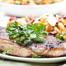 Steak with Crispy Basil