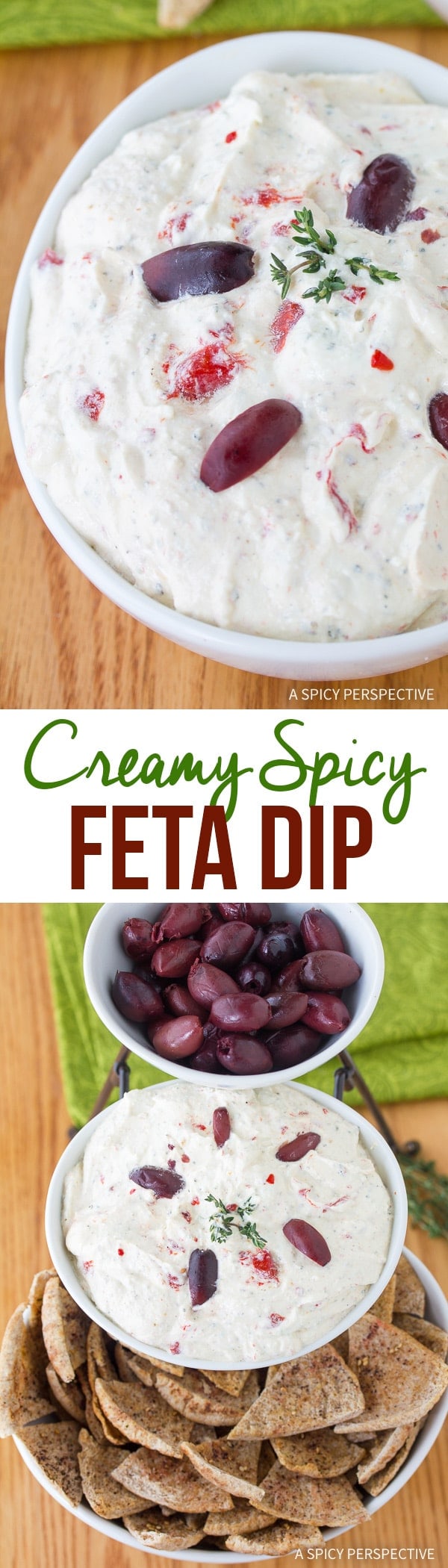 spicy feta dip with roasted red peppers