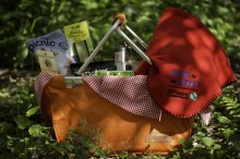 Blogger giveaway basket for TNC's Picnic for the Planet.