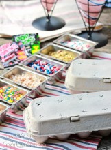 Egg Carton Ice Cream Cone Holders - ASpicyPerspective.com