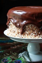 Chocolate Coconut Cake with Fresh Banana ~ ASpicyPerspective.com