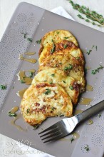 Fried Eggplant with Honey and Thyme @ ASpicyPerspective.com
