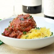 Slow Carb Spaghetti and Meatballs | ASpicyPerspective.com