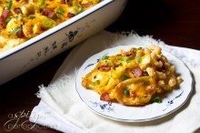 Baked Potato Skins Mac and Cheese | ASpicyPerspective.com