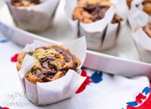 Zucchini Nutella Swirl Muffins | ASpicyPerspective.com