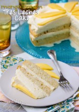Mango Cream Tres Leches Cake Recipe | ASpicyPerspective.com