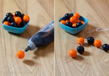 Food Craft: How to Make Gumball Bracelets | ASpicyPerspective.com #KidFriendly #Halloween #EdibleGifts #Gumballs