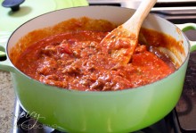 Meat Sauce | ASpicyPerspective.com #Lasagna #Pasta