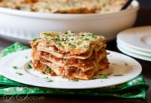 Homemade Lasagna with Cream Cheese | ASpicyPerspective.com #Lasagna #Pasta