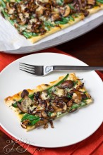 Green Bean Mushroom Tart - A Savory Tart Version of Green Bean Casserole | ASpicyPerspective.com #thanksgiving #holidays #recipe