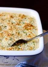 Crab Mac and Cheese | ASpicyPerspective.com #macandcheese #gratin #holidays