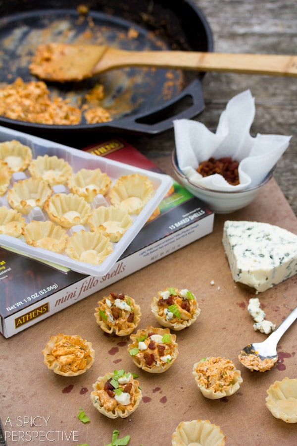 How to Make Buffalo Chicken Bites | A Spicy Perspective #superbowl #gameday #partysnacks