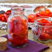 roasted red peppers