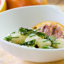 Spring Gnocchi with Grilled Asparagus