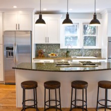 Barn Light Electric LED Pendants on ASpicyPerspective.com #remodel #barnlights #home