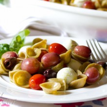 Orecchiette Pasta Salad with Roasted Grapes and Tomatoes