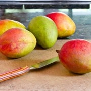 How to Cut a Mango | ASpicyPerspective.com #howto #cookingtips #mango