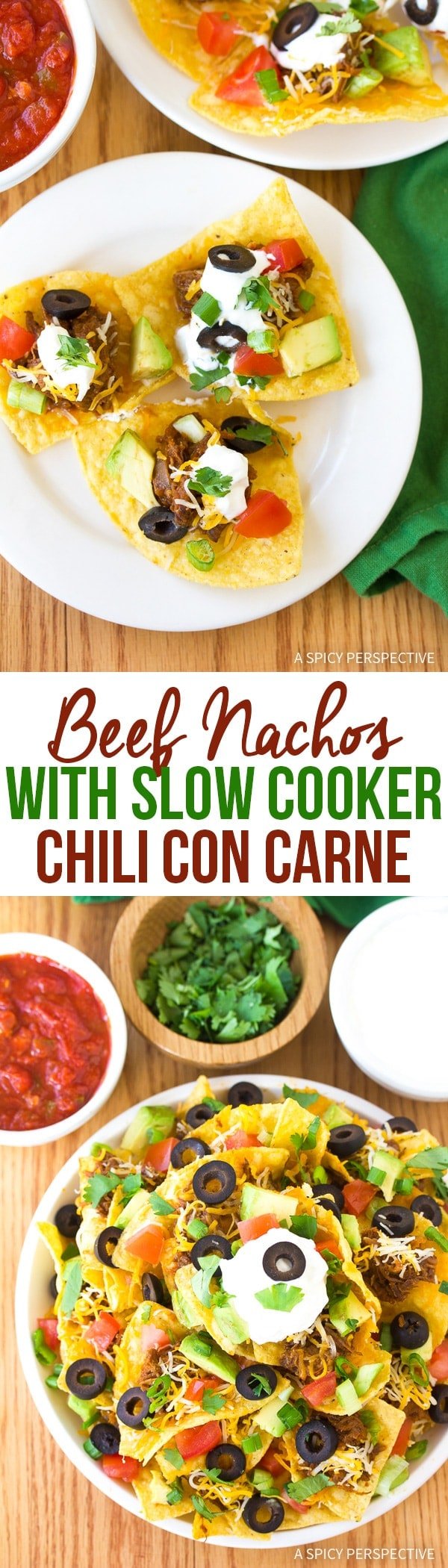 beef nachos with slow cooker chili con carne