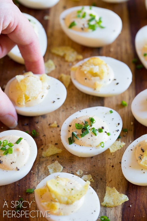 Sour Cream and Onion Dip Deviled Egg Recipe