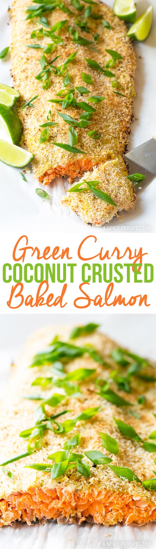 green curry coconut crusted baked salmon