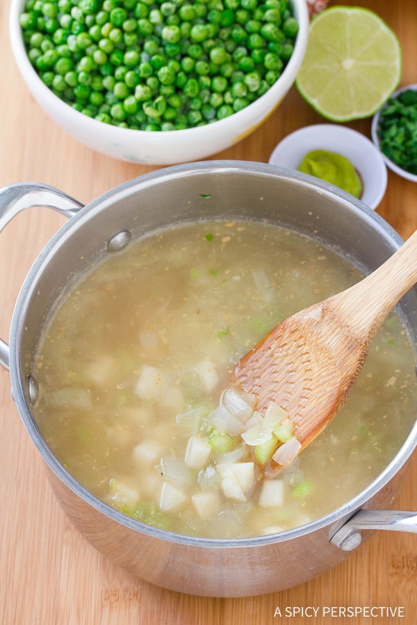 Spring Pea Wasabi Soup A Spicy Perspective