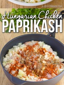Creamy Hungarian Chicken Paprikash (Paprikas) | ASpicyPerspective.com