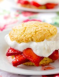 Rustic Strawberry Shortcakes Recipe | ASpicyPerspective.com