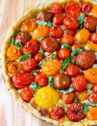 Perfect Fresh Tomato Tart Recipe | ASpicyPerspective.com