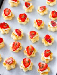 Strawberry Brie Tartlets Recipe | ASpicyPerspective.com