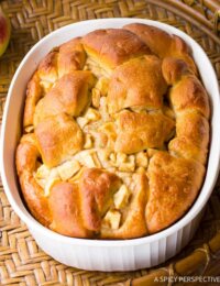 Moist Yeasty Apple Challah Bread Recipe on ASpicyPerspective.com