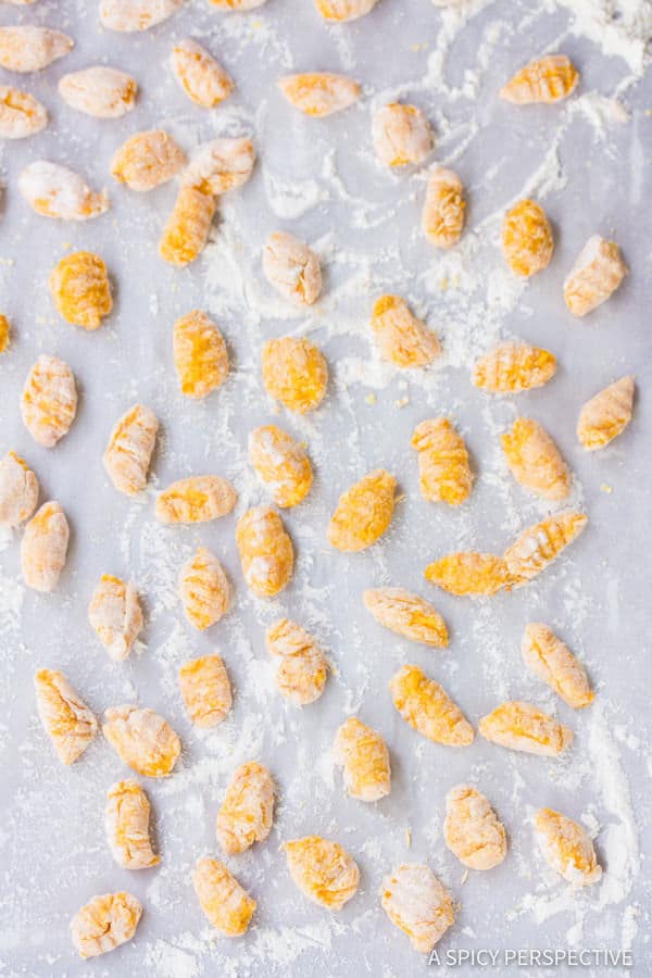 How to Make Butternut Squash Gnocchi with Whiskey Cream Sauce | ASpicyPerspective.com