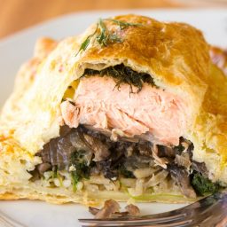 Coulibiac of Salmon Recipe | ASpicyPerspective.com #holiday
