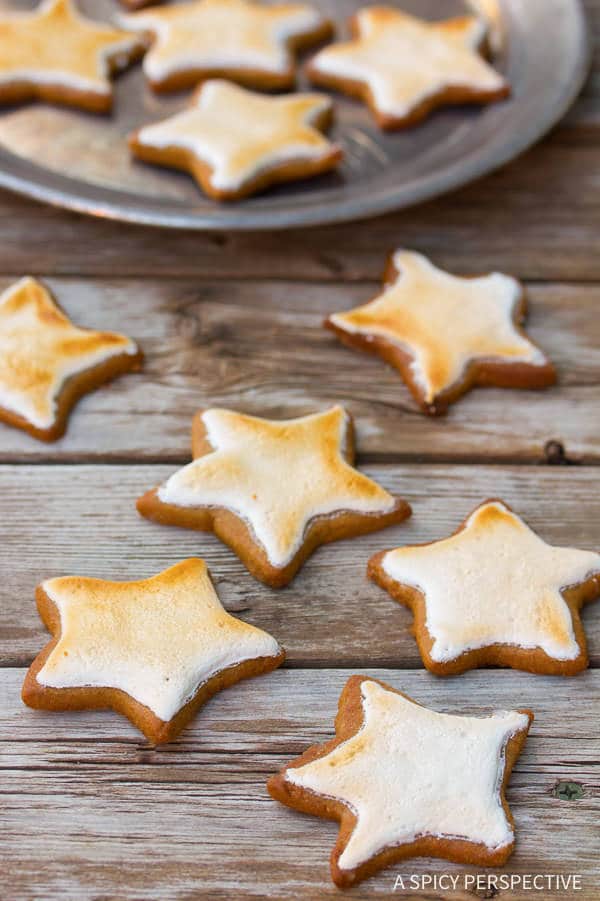 Molasses Spice Cookies With Toasted Marshmallow