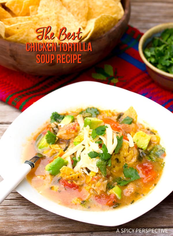 The Best Chicken Tortilla Soup Recipe - A Spicy Perspective