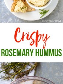 Fragrant Crispy Rosemary Hummus Recipe #healthy