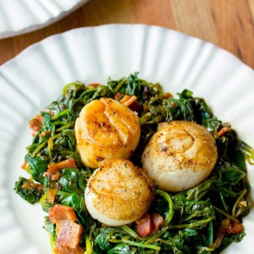 Seared Scallops and Wilted Greens A Spicy Perspective