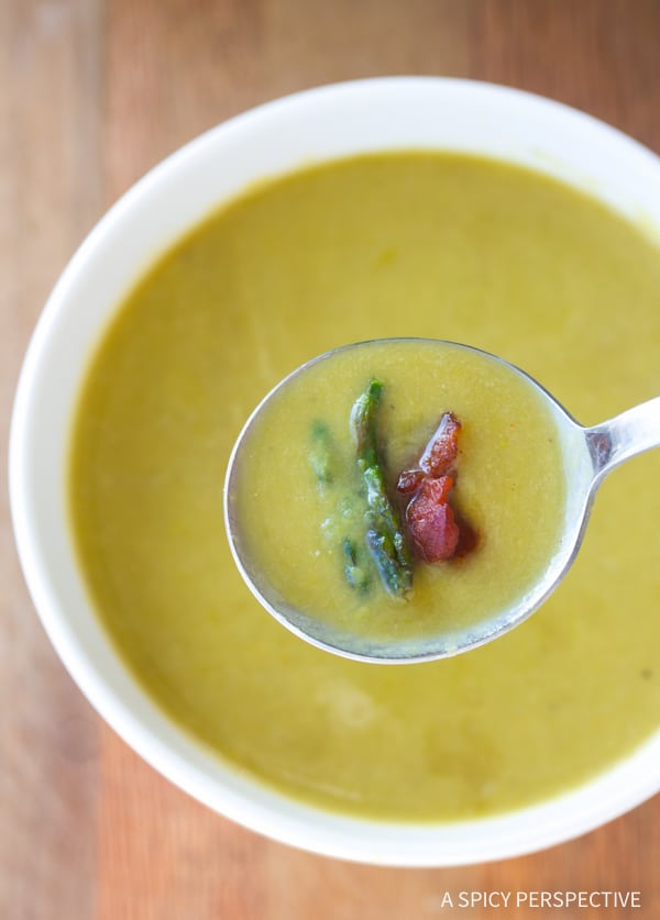 Light And Creamy Asparagus Soup Recipe #healthy #lowcarb