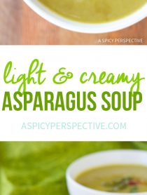 Epic! Light And Creamy Asparagus Soup Recipe #healthy #lowcarb