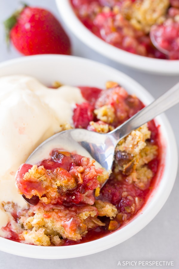 Fresh Strawberry Crumble  with Pistachios  - 76