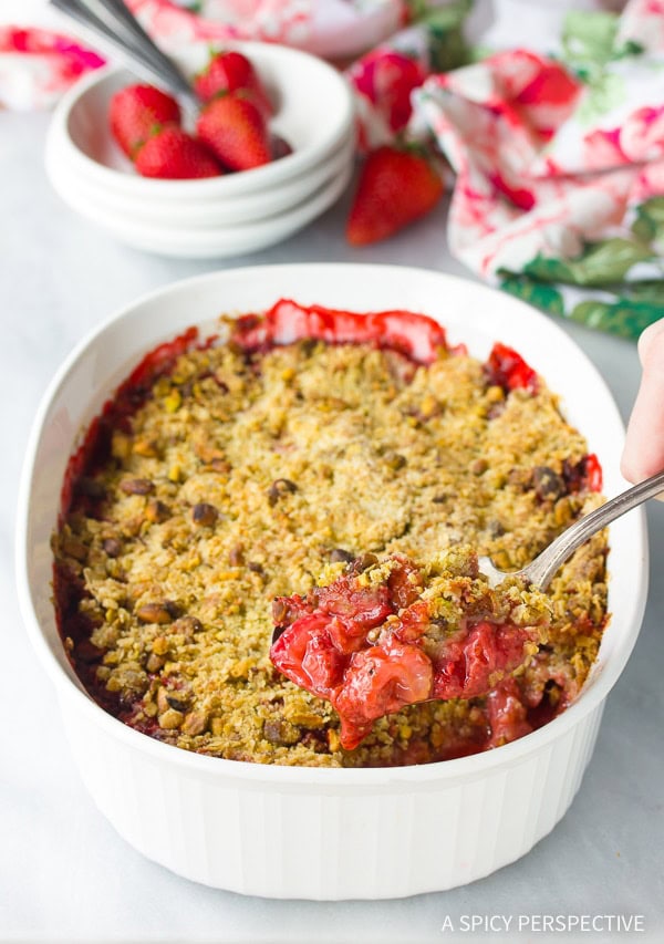 Fresh Strawberry Crumble  with Pistachios  - 62