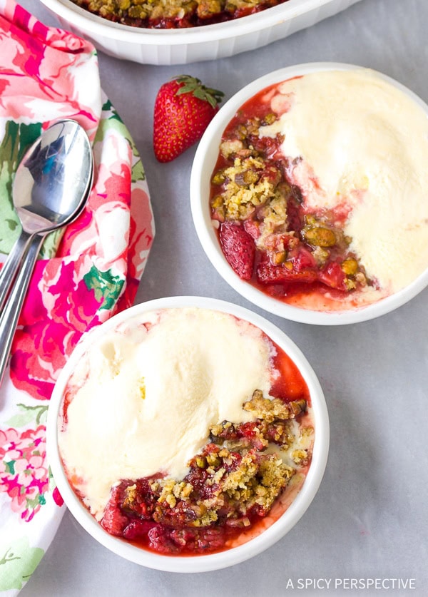 Fresh Strawberry Crumble  with Pistachios  - 22