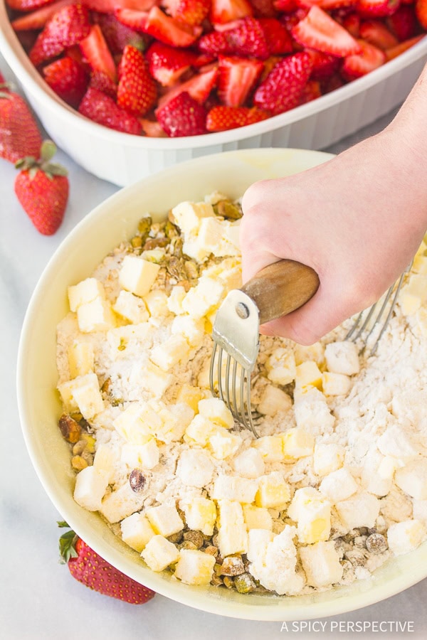 Fresh Strawberry Crumble  with Pistachios  - 7