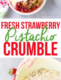 Fresh Strawberry Crumble  with Pistachios  - 72