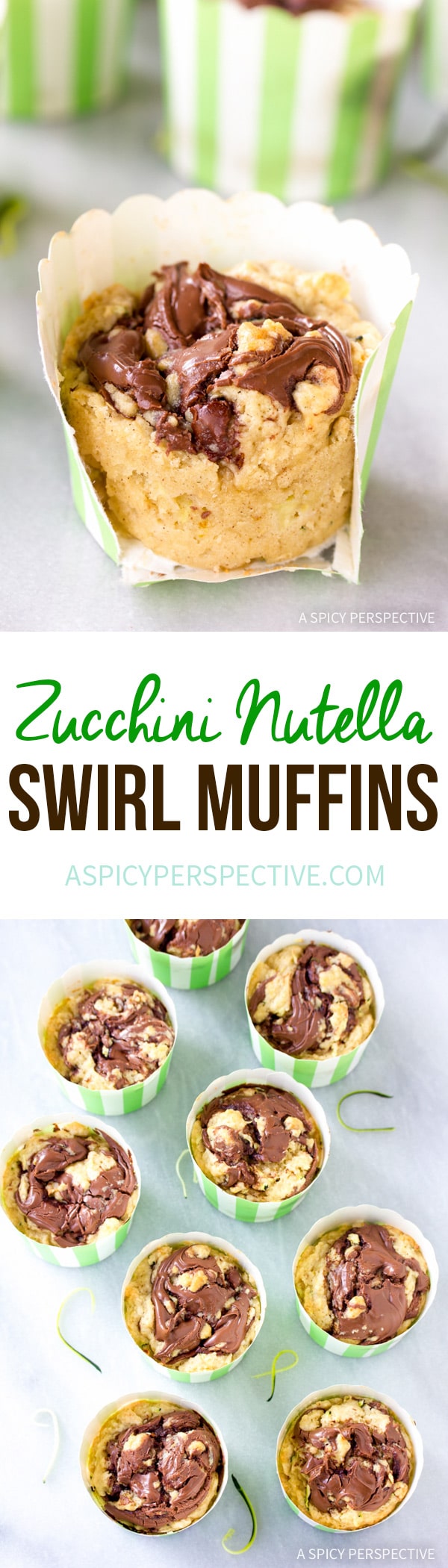 zucchini nutella swirl muffins
