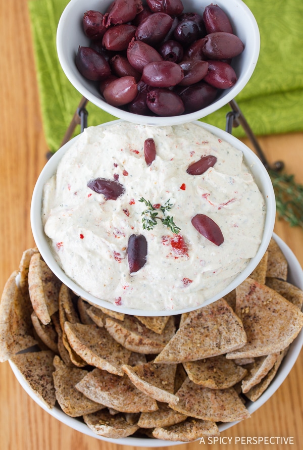 Best Spicy Feta Dip with Roasted Red Peppers Recipe