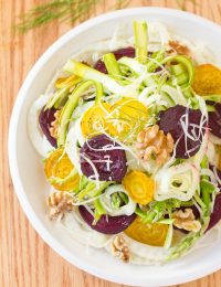 Fennel Salad with Roasted Beets and Shaved Asparagus Recipe