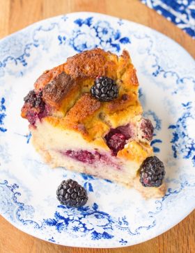 Blackberry Bread Pudding Recipe