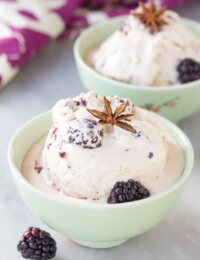 Blackberry Ice Cream with Anise Recipe #summer