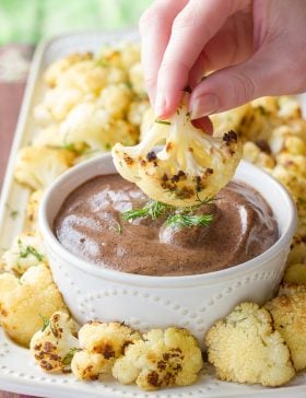 Roasted Cauliflower with Tahini Dressing Recipe