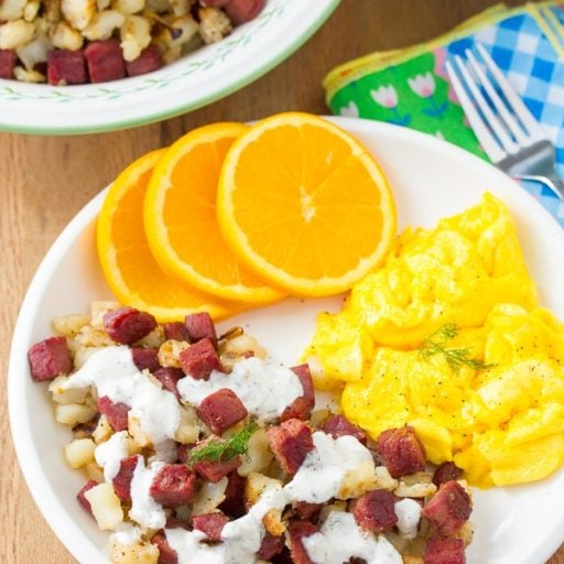 Corned Beef Hash Recipe with Horseradish Sauce A Spicy Perspective